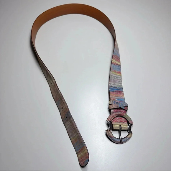 Antica Pelletteria Roma Genuine Leather Multicolor Belt - Picture 7 of 8